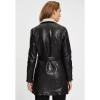 Geaca Lunga de Iarna din Piele Dama Gipsy Neagra GWTamala – Black Friday