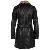 Geaca Lunga de Iarna din Piele Dama Gipsy Neagra GWTamina – IMBRACAMINTE