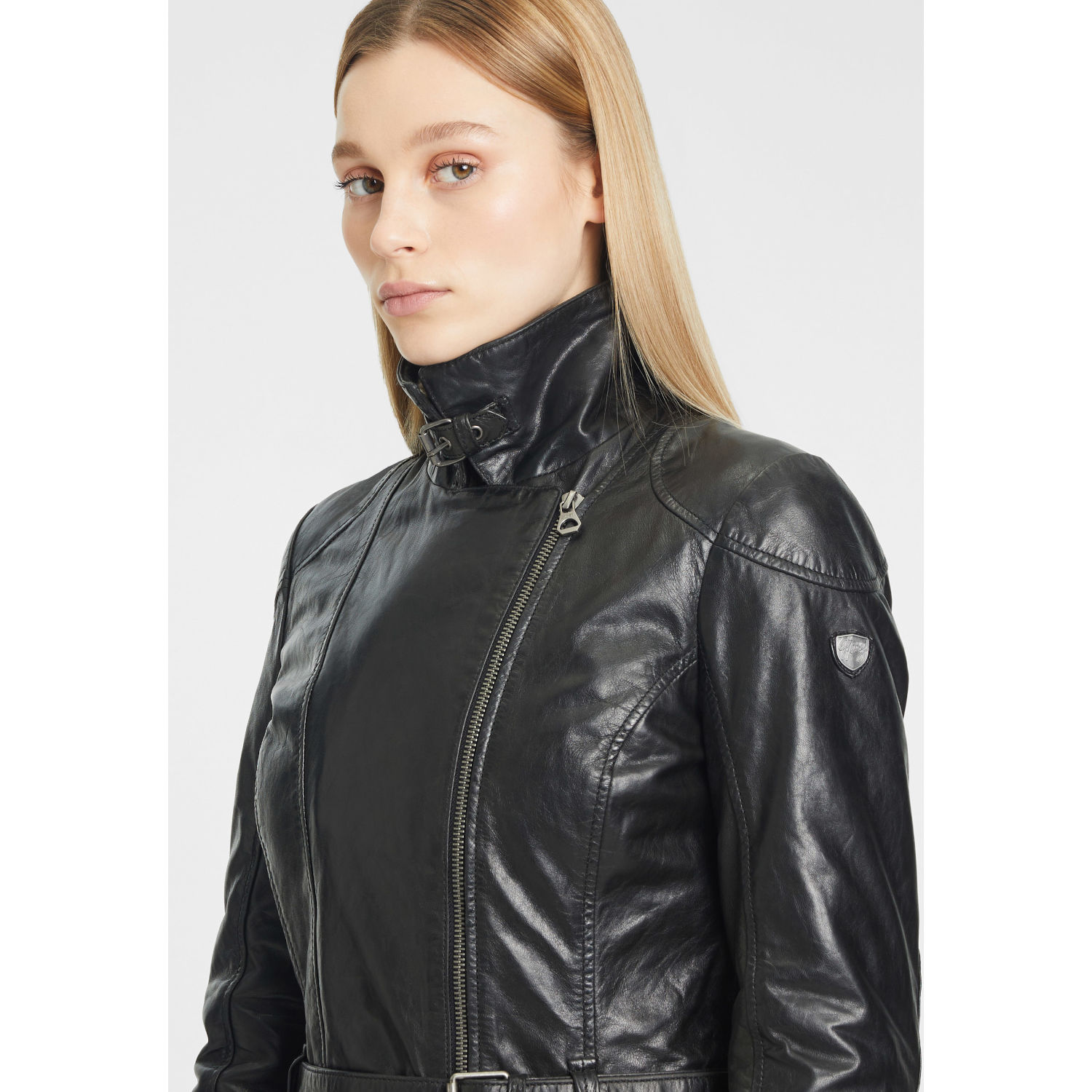 Geaca Lunga de Iarna din Piele Dama Gipsy Neagra GWTamina – Black Friday Geaca Lunga de Iarna din Piele Dama Gipsy Neagra GWTamina – Black Friday