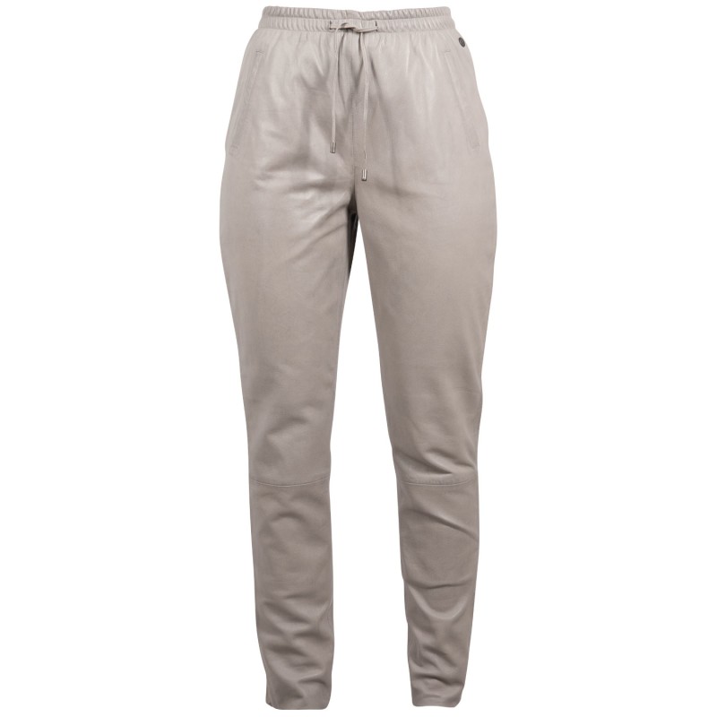 Pantaloni de Piele Dama Gipsy Gri Argintiu GWTariza – IMBRACAMINTE