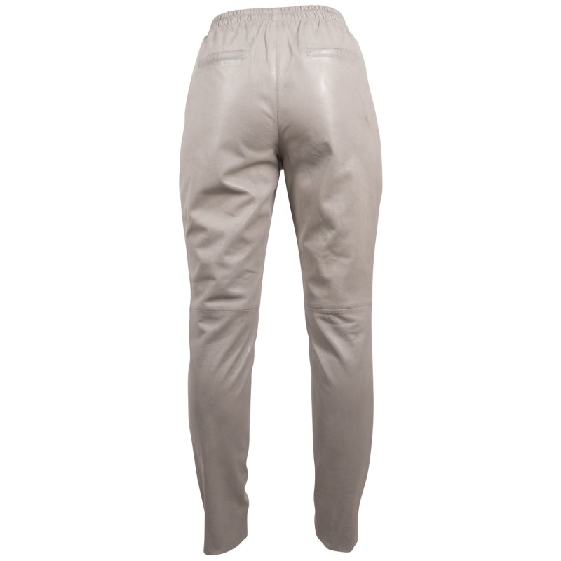 Pantaloni de Piele Dama Gipsy Gri Argintiu GWTariza – IMBRACAMINTE