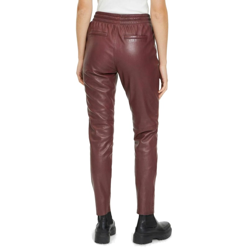 Pantaloni de Piele Dama Gipsy Bordo GWTariza – IMBRACAMINTE