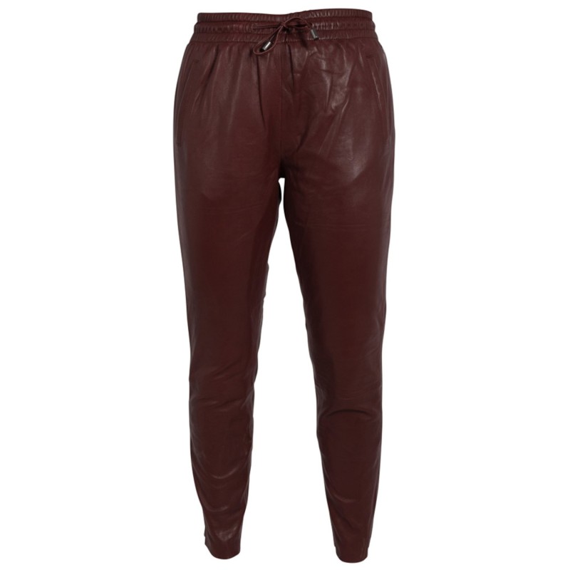 Pantaloni de Piele Dama Gipsy Castanii GWTariza – IMBRACAMINTE