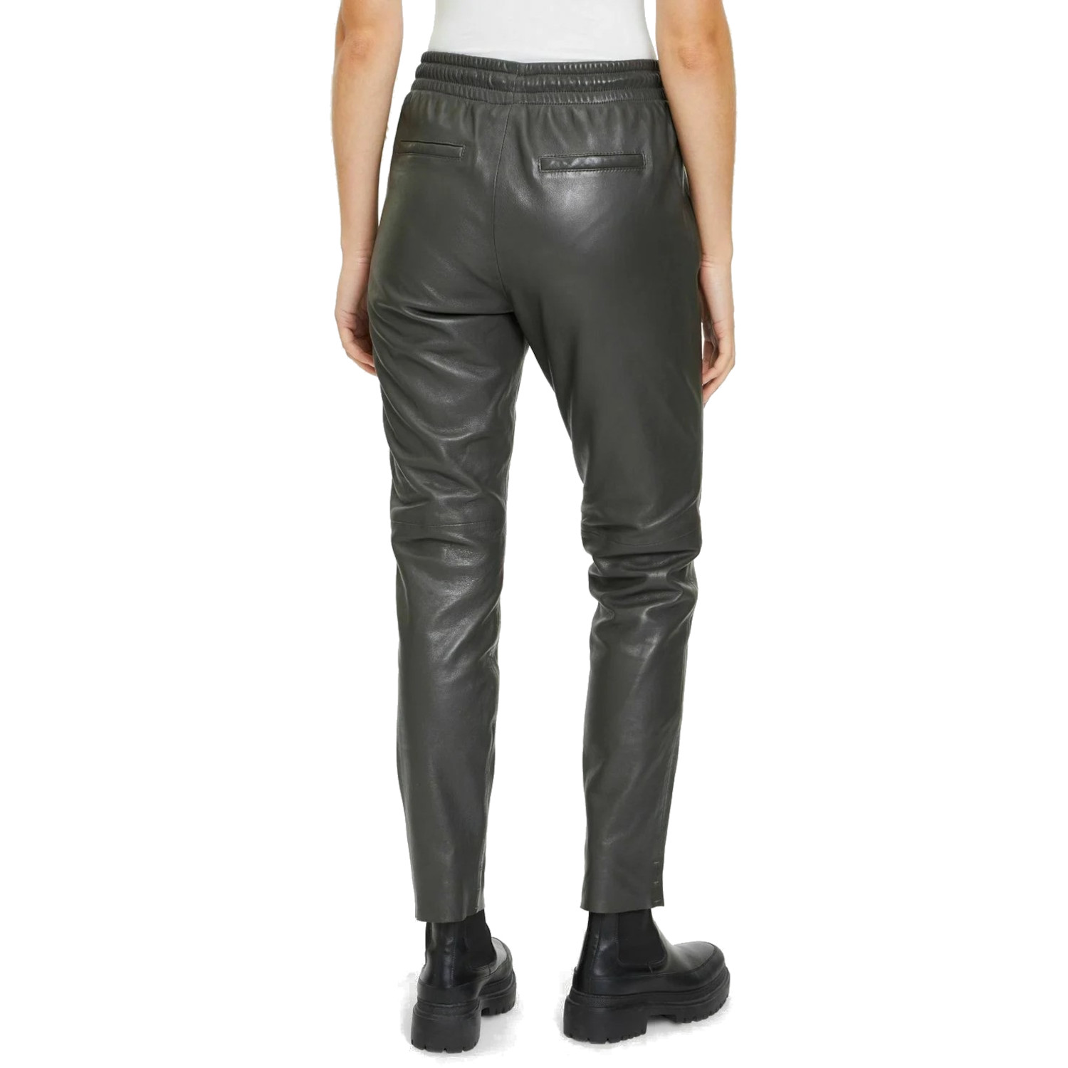 Pantaloni de Piele Dama Gipsy Olive Inchis GWTariza – Black Friday Pantaloni de Piele Dama Gipsy Olive Inchis GWTariza – Black Friday