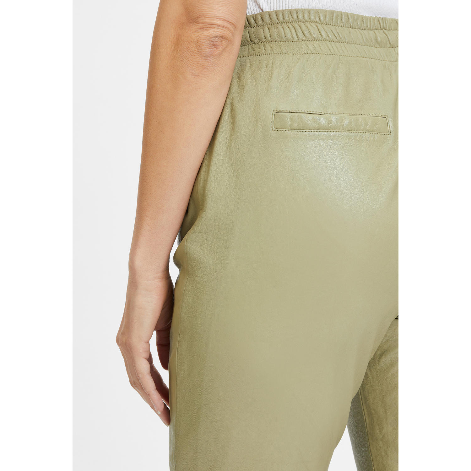 Pantaloni de Piele Dama Gipsy Verde Salvie GWTariza – IMBRACAMINTE