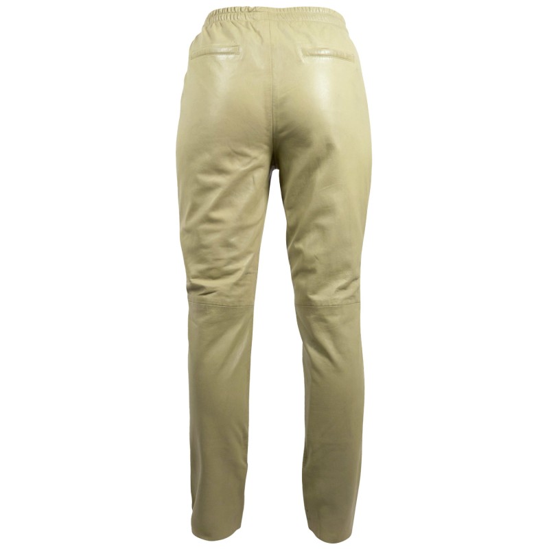 Pantaloni de Piele Dama Gipsy Verde Salvie GWTariza – IMBRACAMINTE