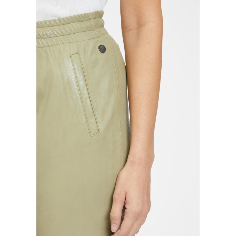 Pantaloni de Piele Dama Gipsy Verde Salvie GWTariza – IMBRACAMINTE