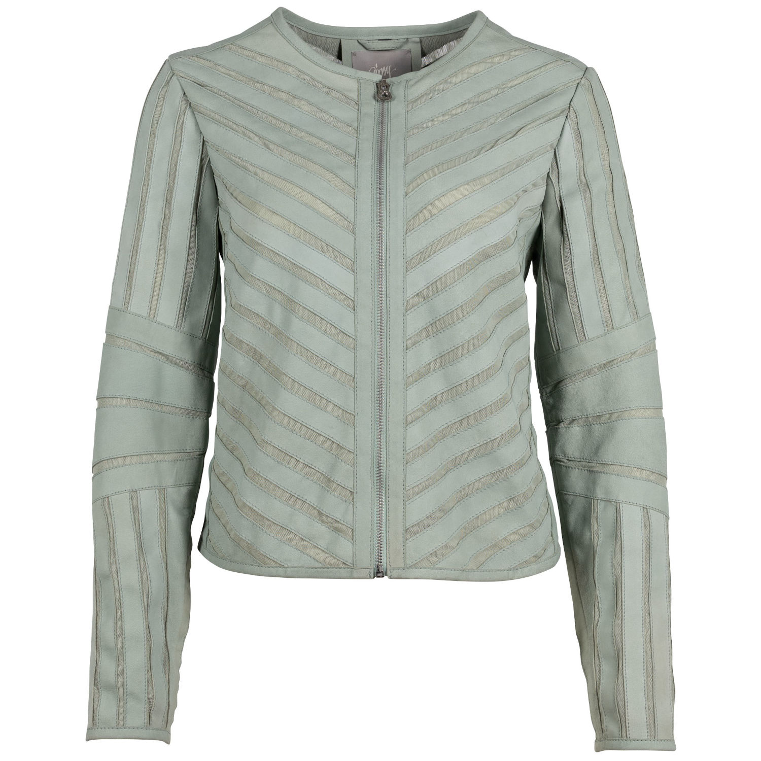 Geaca de Piele Dama Gipsy Verde Menta GWTila – Geci de Piele