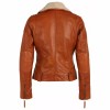 Geaca de Iarna din Piele Dama Gipsy Coniac GWTyla Geaca de Iarna din Piele Dama Gipsy Coniac GWTyla - readytowear.ro
