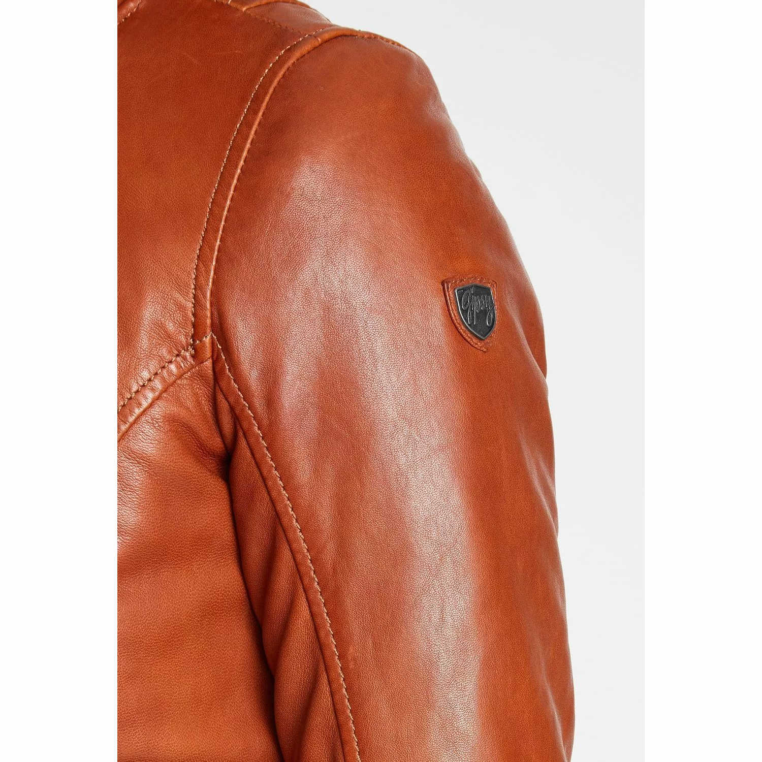 Geaca de Iarna din Piele Dama Gipsy Coniac GWTyla – IMBRACAMINTE