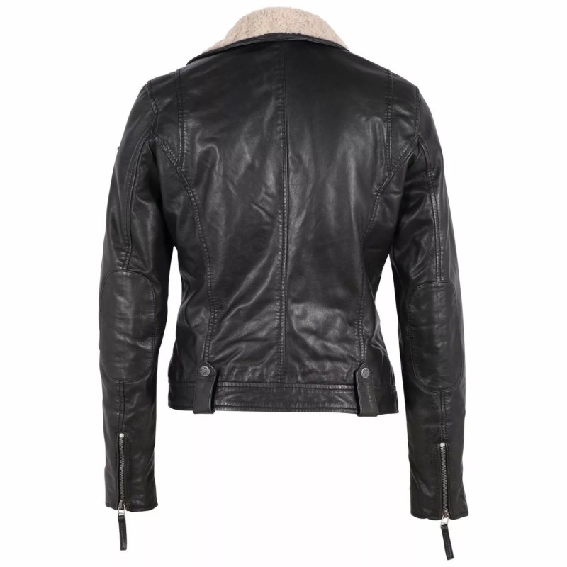 Geaca de Iarna din Piele Dama Gipsy Neagra GWTyla – IMBRACAMINTE