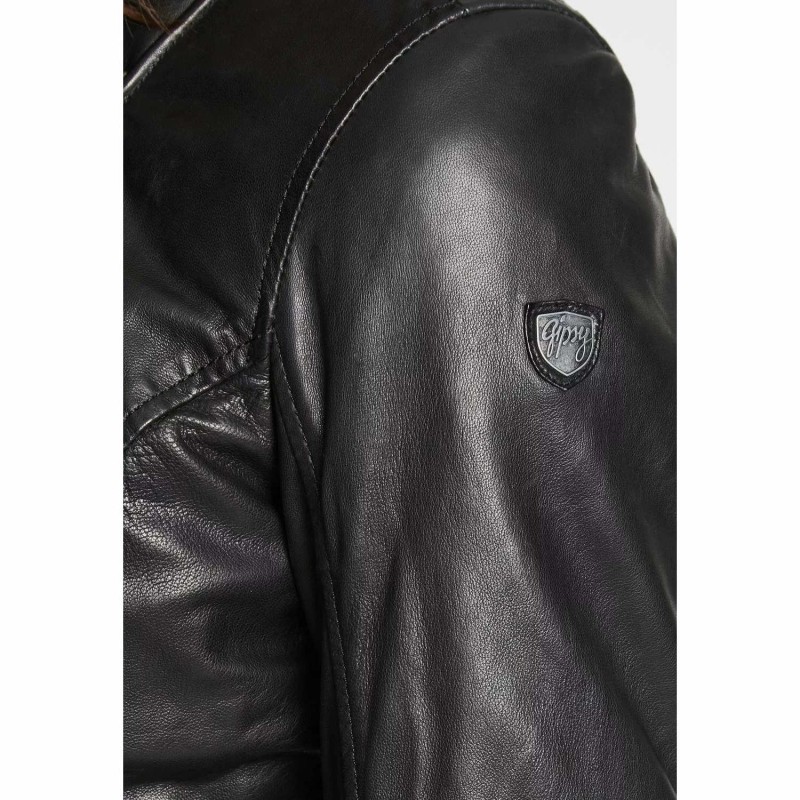 Geaca de Iarna din Piele Dama Gipsy Neagra GWTyla – IMBRACAMINTE