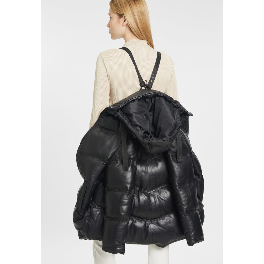Geaca Lunga de Iarna din Piele Dama Gipsy Neagra GWVallie Geaca Lunga de Iarna din Piele Dama Gipsy Neagra GWVallie - readytowear.ro