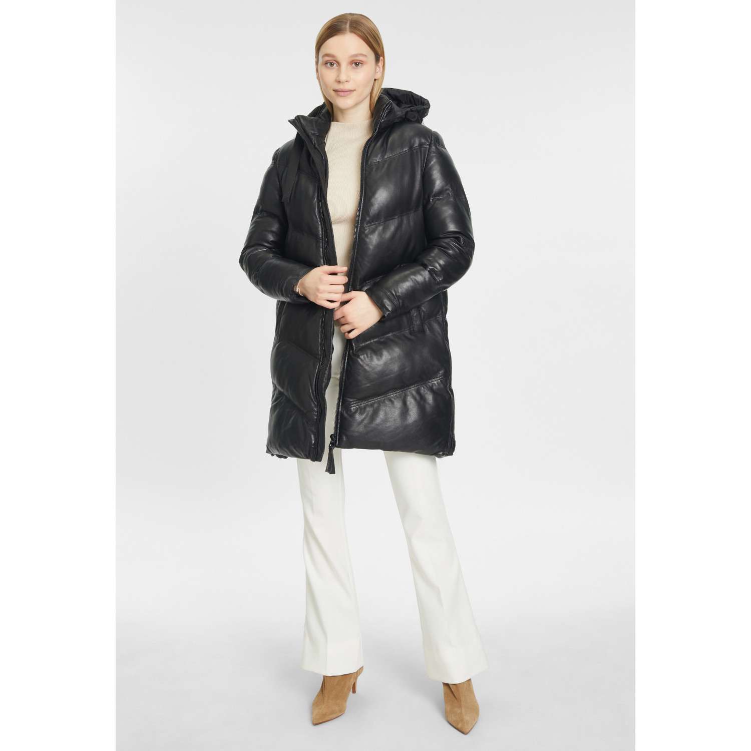Geaca Lunga de Iarna din Piele Dama Gipsy Neagra GWVallie – Black Friday Geaca Lunga de Iarna din Piele Dama Gipsy Neagra GWVallie – Black Friday