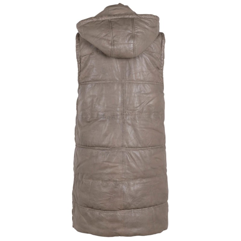 Vesta Lunga de Piele Dama Gipsy Gri GWVeo – Veste de Piele Vesta Lunga de Piele Dama Gipsy Gri GWVeo – Veste de Piele