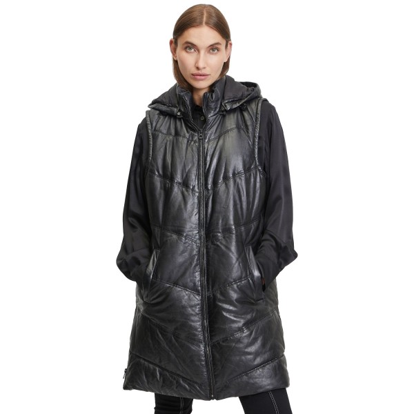 Vesta Lunga de Piele Dama Gipsy Neagra GWViki – Black Friday — fotografia 1