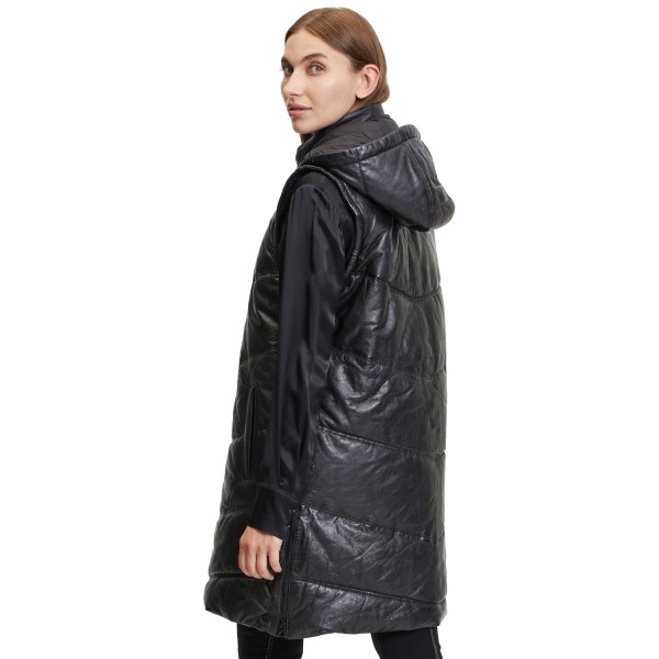 Vesta Lunga de Piele Dama Gipsy Neagra GWViki – Black Friday — fotografia 2