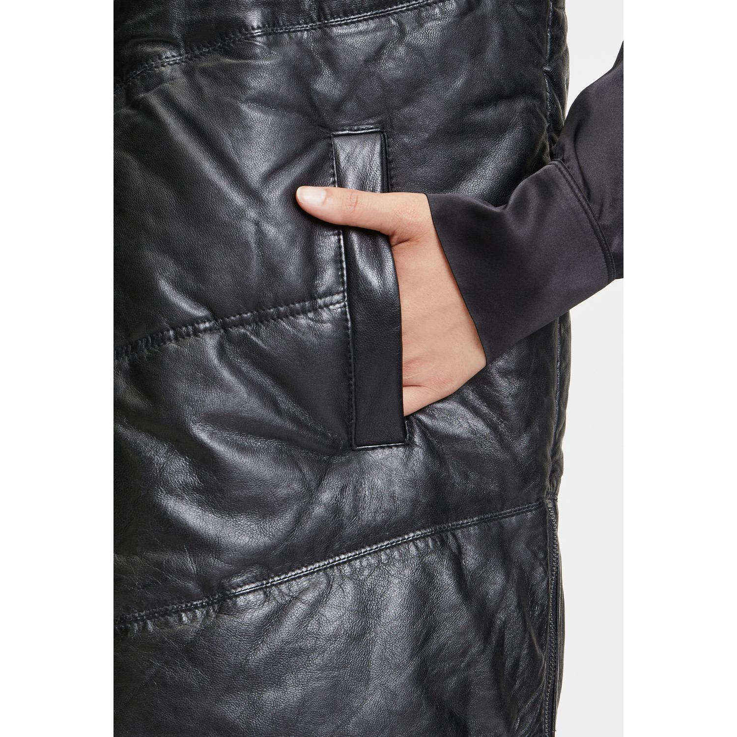 Vesta Lunga de Piele Dama Gipsy Neagra GWViki – Black Friday