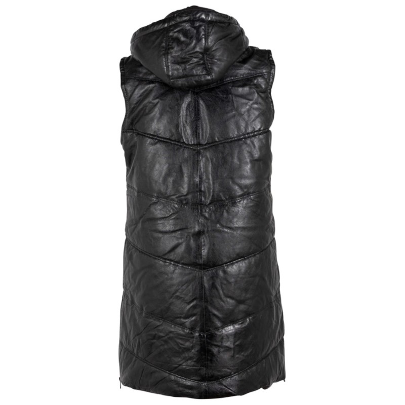 Vesta Lunga de Piele Dama Gipsy Neagra GWViki – Black Friday