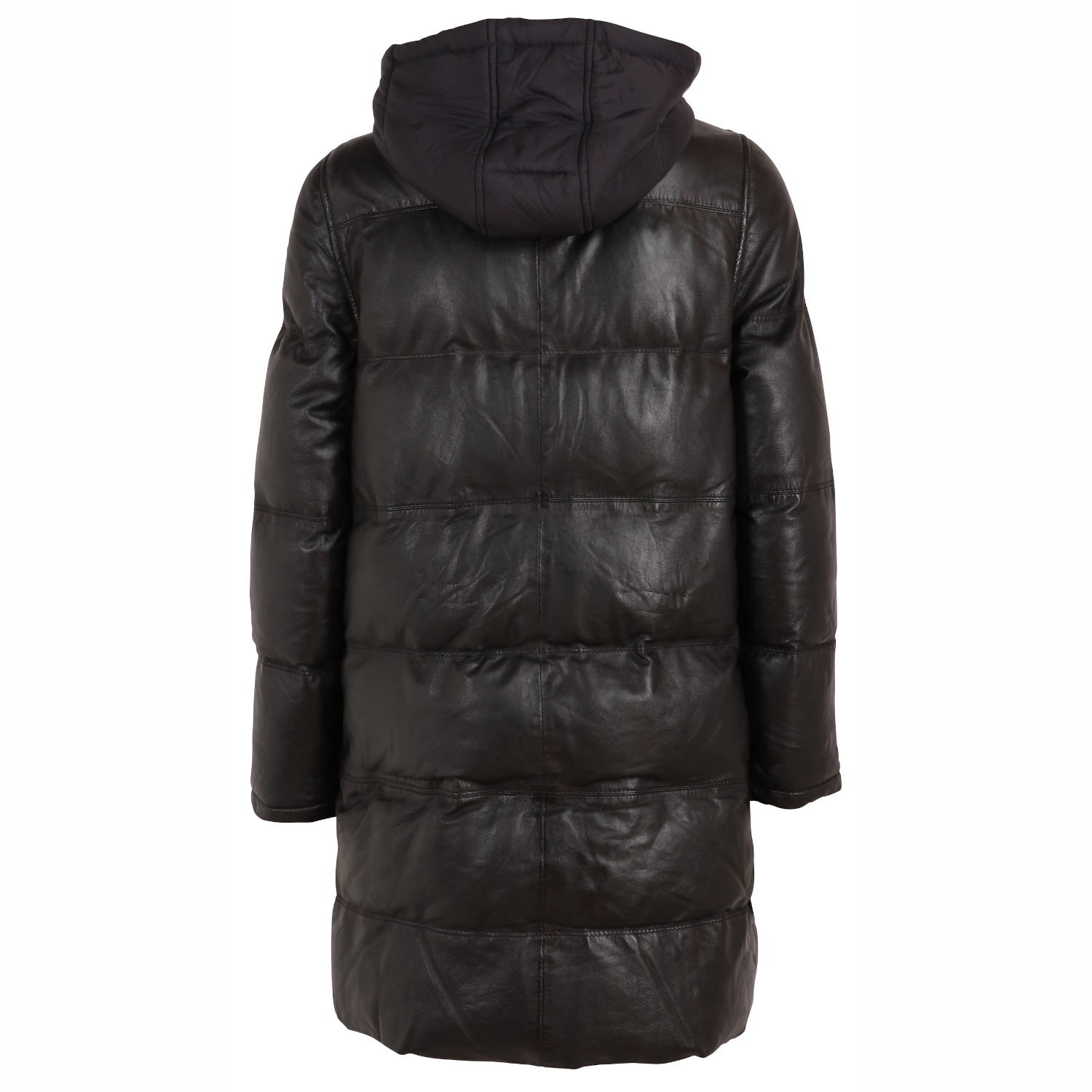 Geaca Lunga de Iarna din Piele Dama Gipsy Neagra GWViri – Black Friday