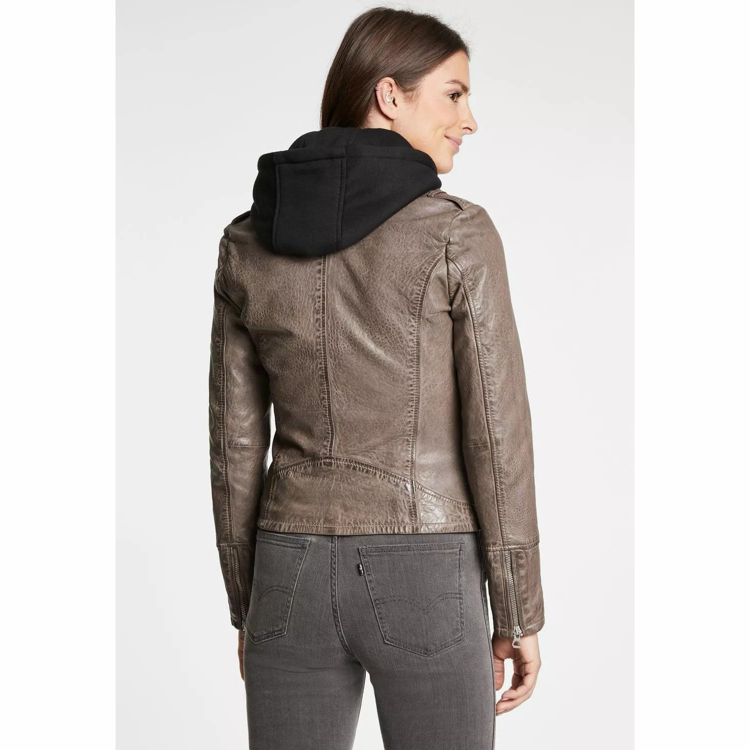 Geaca de Piele Dama Gipsy Gri GWVreni – IMBRACAMINTE