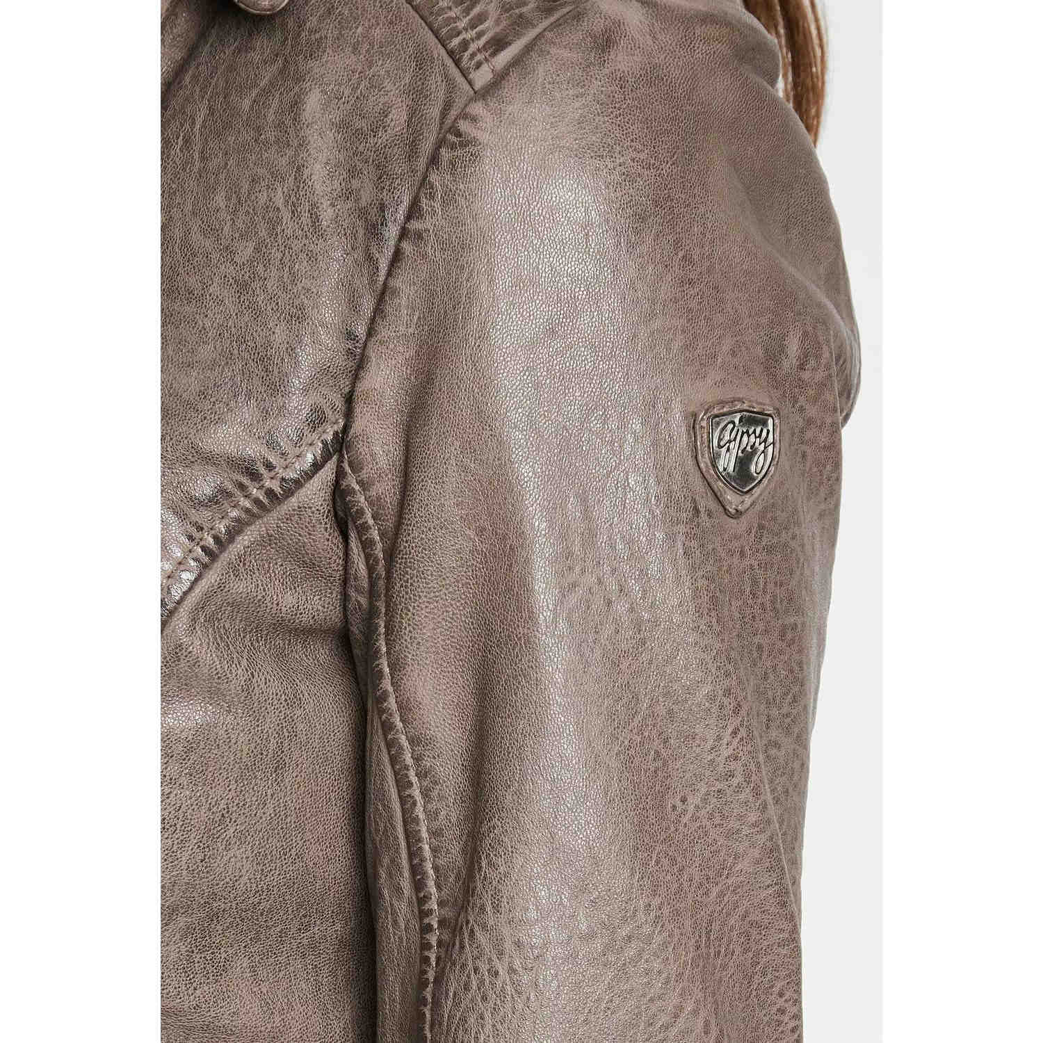 Geaca de Piele Dama Gipsy Gri GWVreni – IMBRACAMINTE