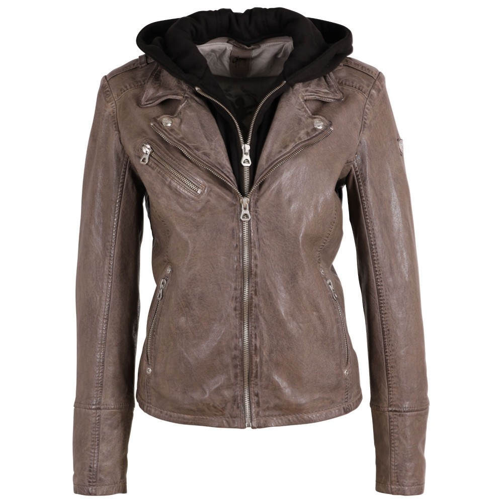 Geaca de Piele Dama Gipsy Gri GWVreni - readytowear