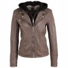 Geaca de Piele Dama Gipsy Gri GWVreni - readytowear