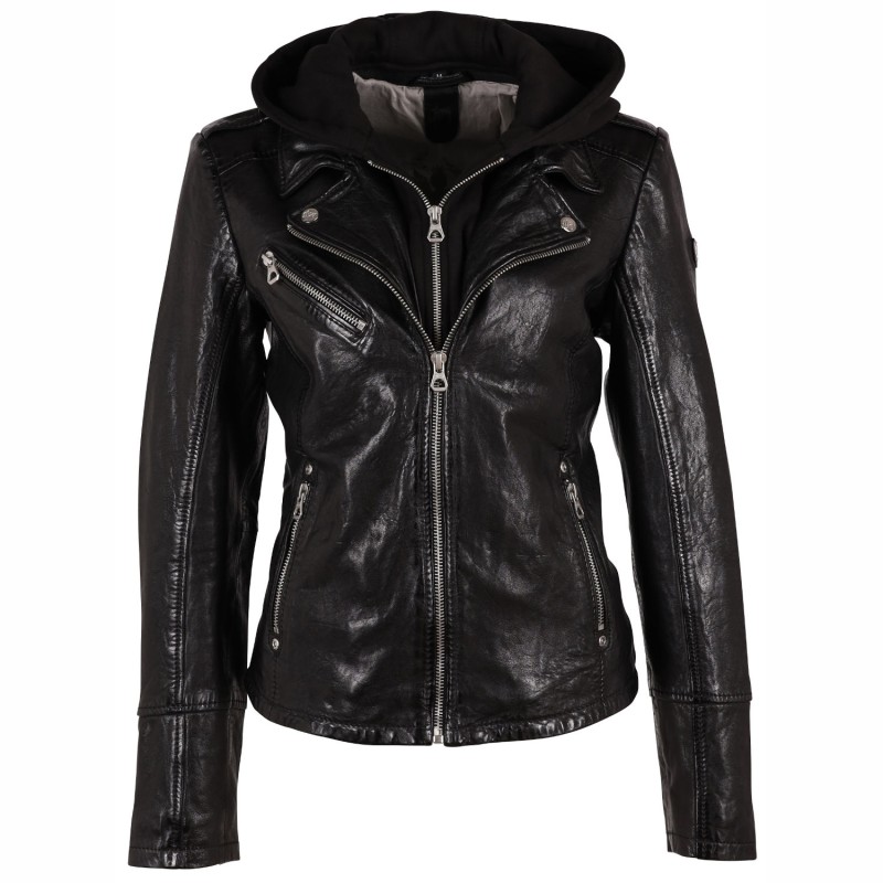 Geaca de Piele Dama Gipsy Neagra GWVreni – Black Friday Geaca de Piele Dama Gipsy Neagra GWVreni – Black Friday