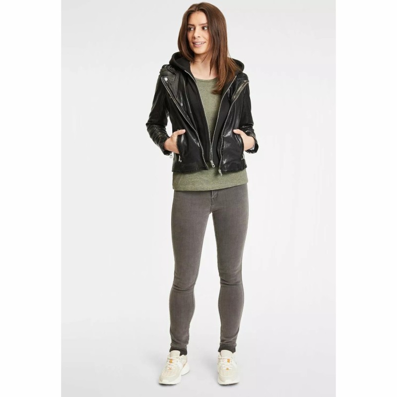 Geaca de Piele Dama Gipsy Neagra GWVreni – Black Friday Geaca de Piele Dama Gipsy Neagra GWVreni – Black Friday