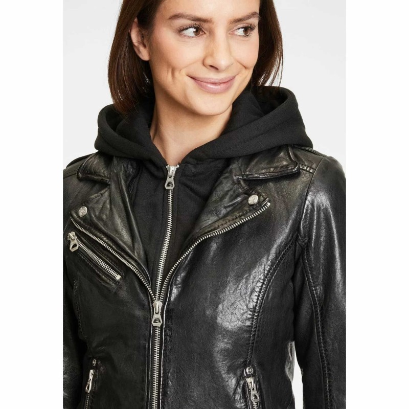 Geaca de Piele Dama Gipsy Neagra GWVreni – Black Friday Geaca de Piele Dama Gipsy Neagra GWVreni – Black Friday