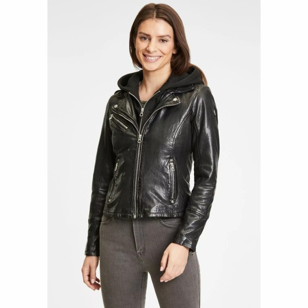 Geaca de Piele Dama Gipsy Neagra GWVreni – IMBRACAMINTE — fotografia 4