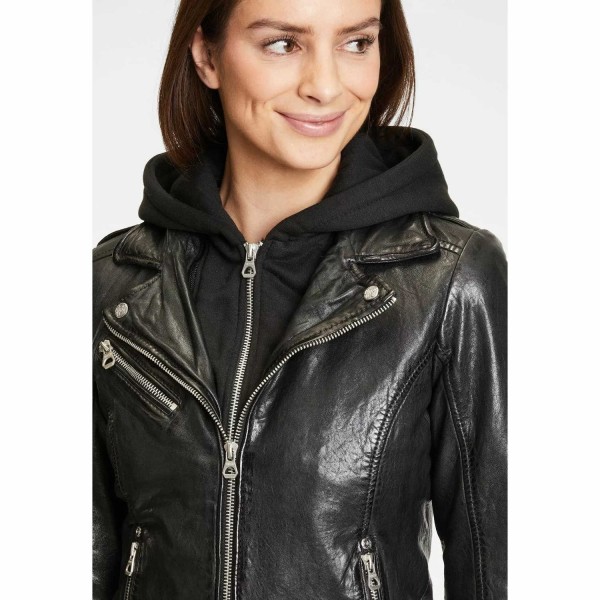 Geaca de Piele Dama Gipsy Neagra GWVreni – IMBRACAMINTE — fotografia 6