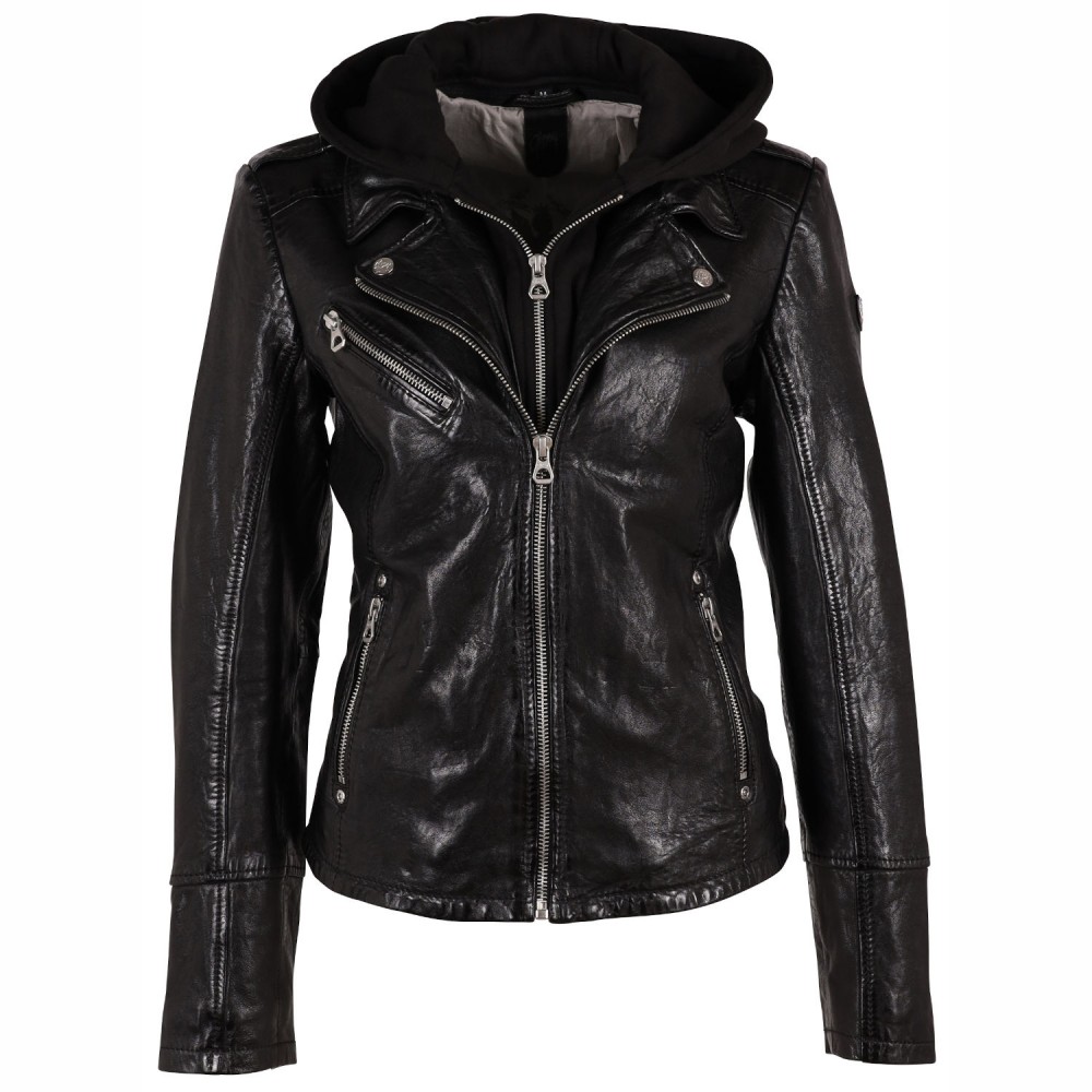 Geaca de Piele Dama Gipsy Neagra GWVreni Geaca de Piele Dama Gipsy Neagra GWVreni - readytowear