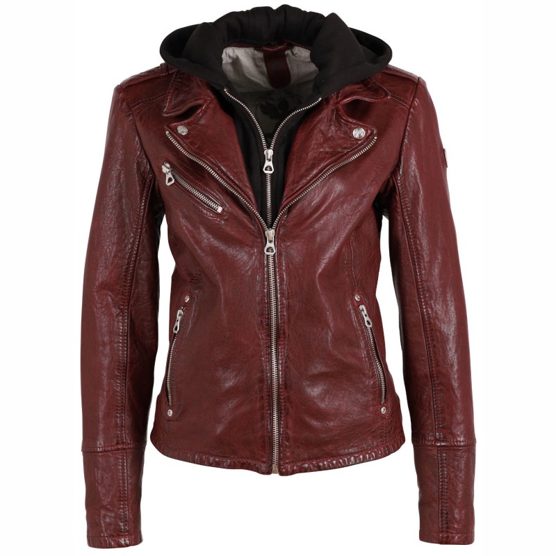 Geaca de Piele Dama Gipsy Visinie GWVreni – IMBRACAMINTE Geaca de Piele Dama Gipsy Visinie GWVreni – IMBRACAMINTE