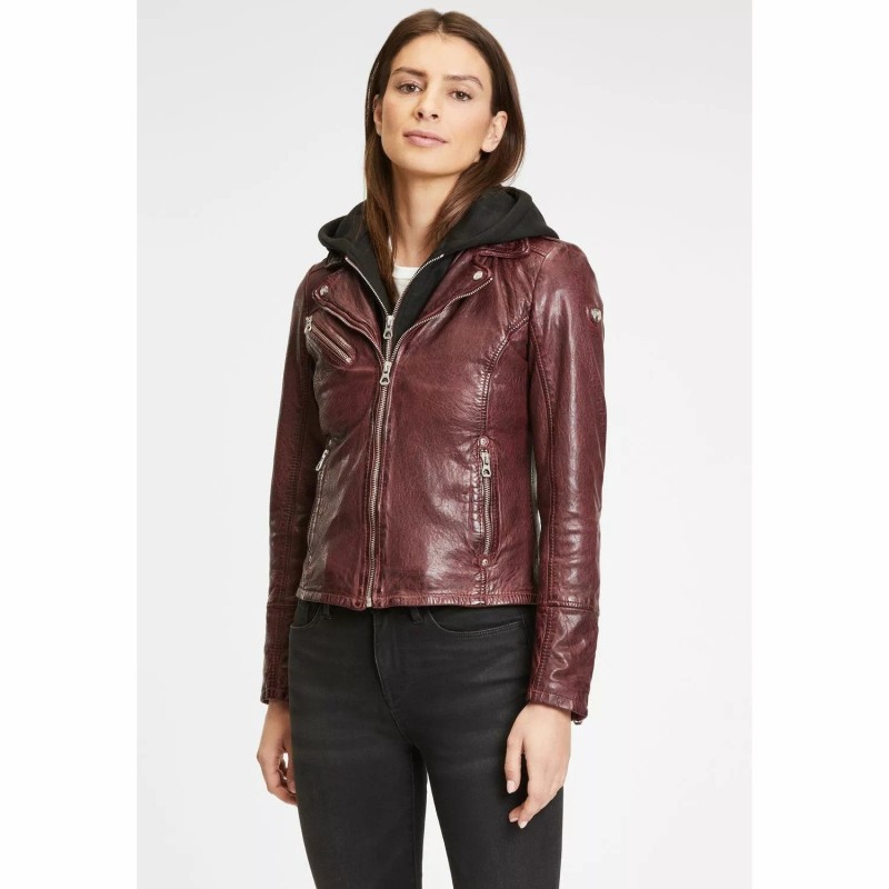 Geaca de Piele Dama Gipsy Visinie GWVreni – IMBRACAMINTE Geaca de Piele Dama Gipsy Visinie GWVreni – IMBRACAMINTE