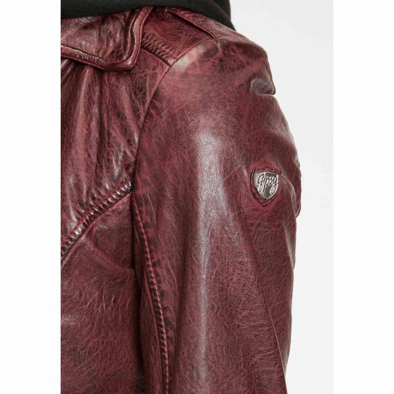 Geaca de Piele Dama Gipsy Visinie GWVreni – IMBRACAMINTE Geaca de Piele Dama Gipsy Visinie GWVreni – IMBRACAMINTE