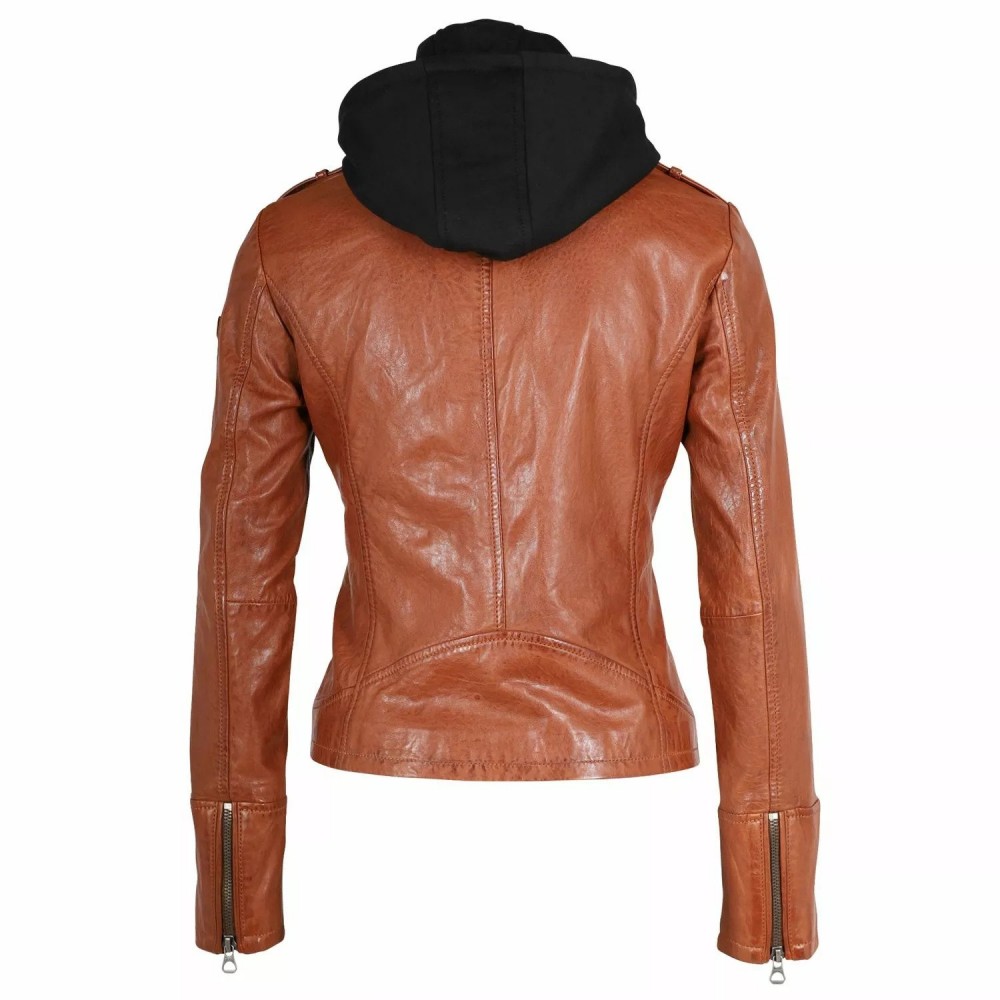 Geaca de Piele Dama Gipsy Coniac GWVreni NSLVV Geaca de Piele Dama Gipsy Coniac GWVreni NSLVV - readytowear.ro