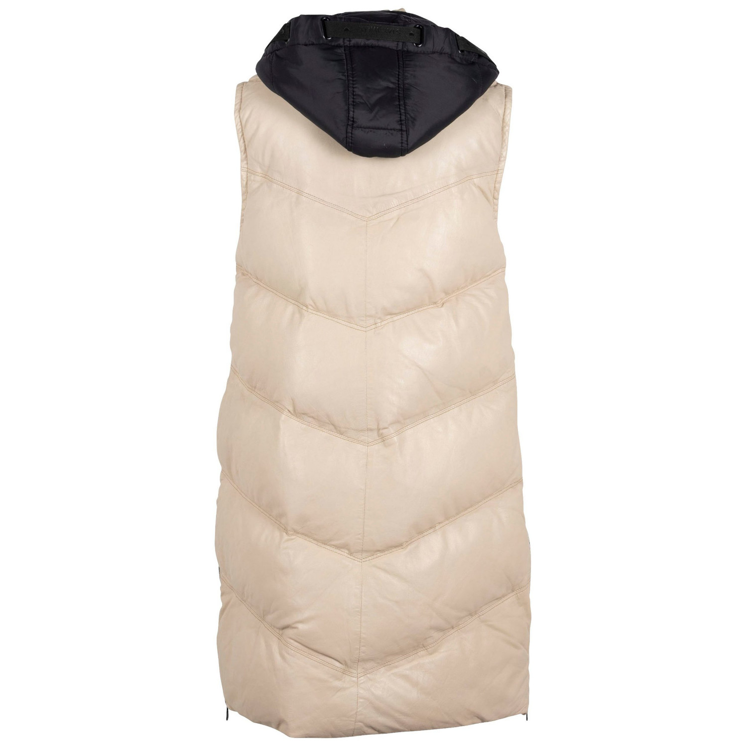 Vesta Lunga de Piele Dama Gipsy Bej GWVroni – Veste de Piele