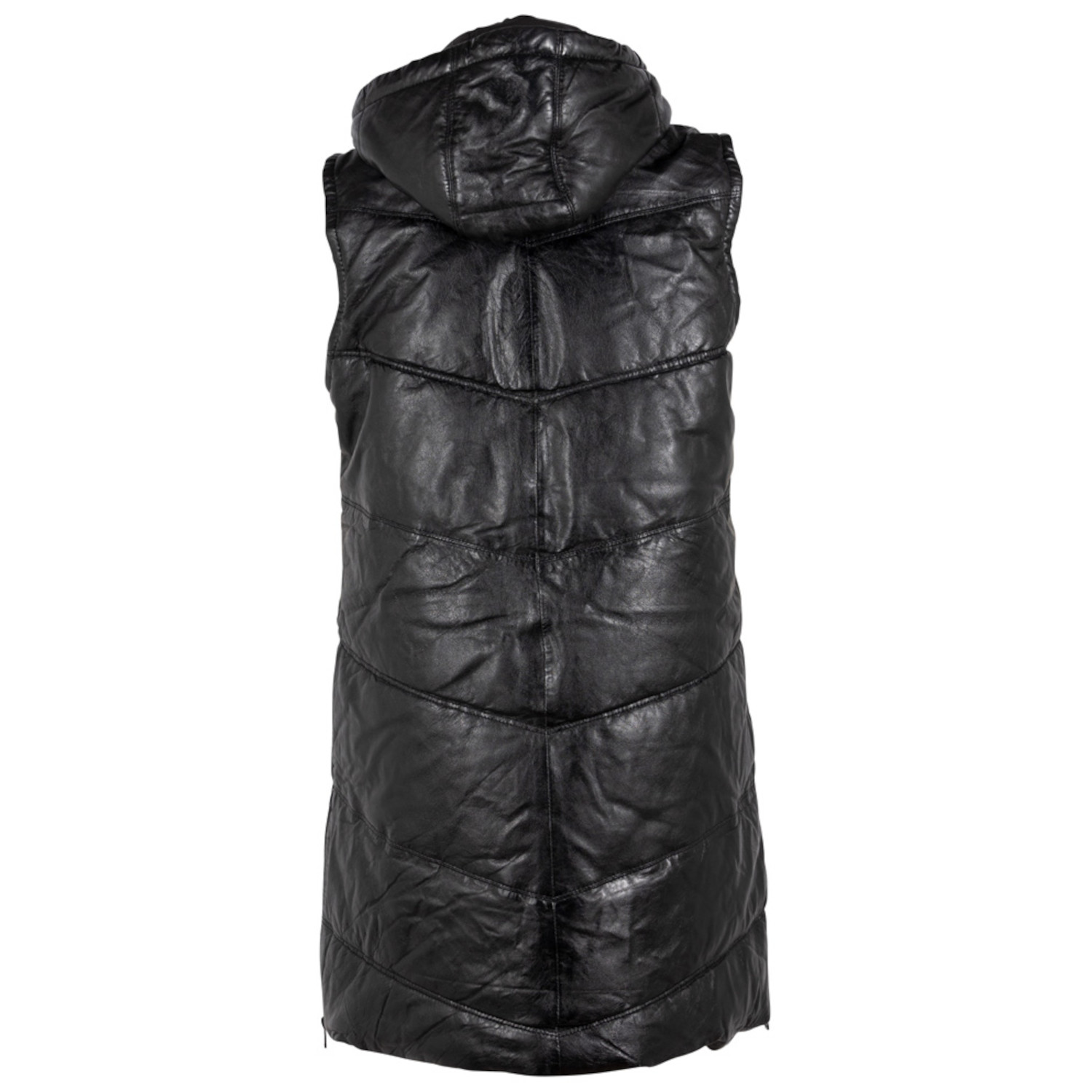 Vesta Lunga de Piele Dama Gipsy Neagra GWVroni – Veste de Piele Vesta Lunga de Piele Dama Gipsy Neagra GWVroni – Veste de Piele