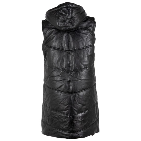 Vesta Lunga de Piele Dama Gipsy Neagra GWVroni – Black Friday — fotografia 2