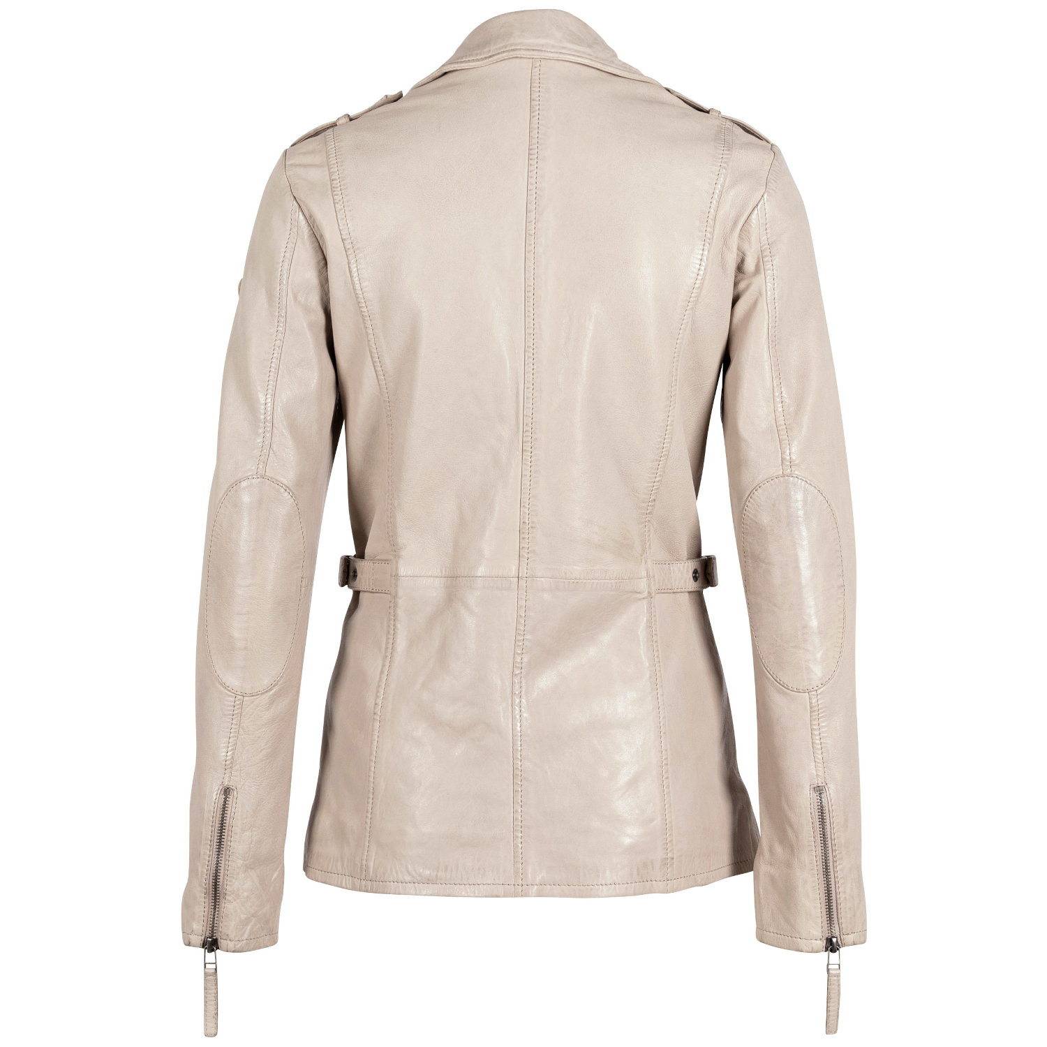 Geaca de Piele Dama Gipsy Bej Deschis GWYelli – Black Friday