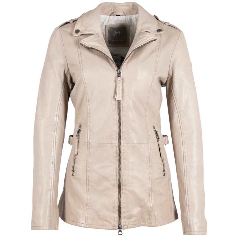 Geaca de Piele Dama Gipsy Bej Deschis GWYelli – Black Friday Geaca de Piele Dama Gipsy Bej Deschis GWYelli – Black Friday