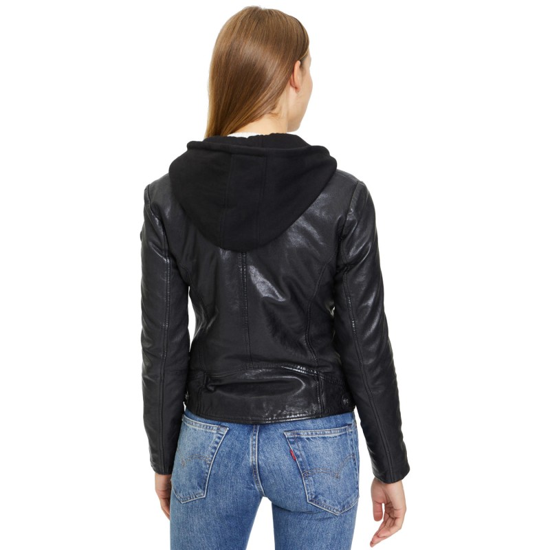 Geaca de Piele Dama Gipsy Neagra GWYvie – IMBRACAMINTE