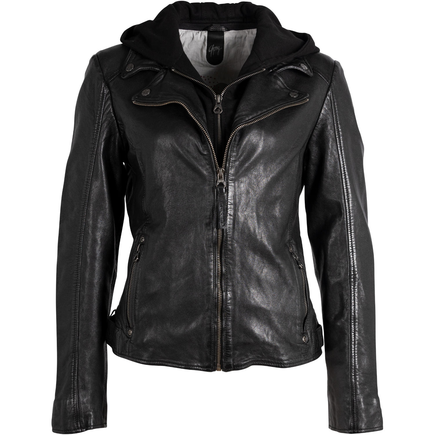 Geaca de Piele Dama Gipsy Neagra GWYvie – IMBRACAMINTE Geaca de Piele Dama Gipsy Neagra GWYvie – IMBRACAMINTE
