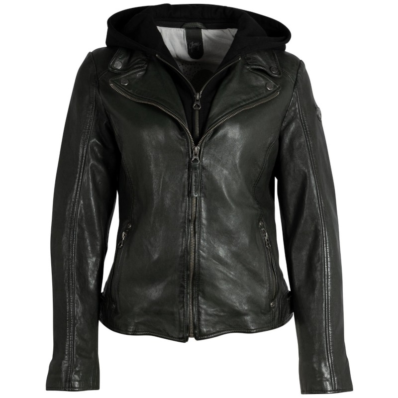 Geaca de Piele Dama Gipsy Olive Inchis GWYvie – Black Friday Geaca de Piele Dama Gipsy Olive Inchis GWYvie – Black Friday