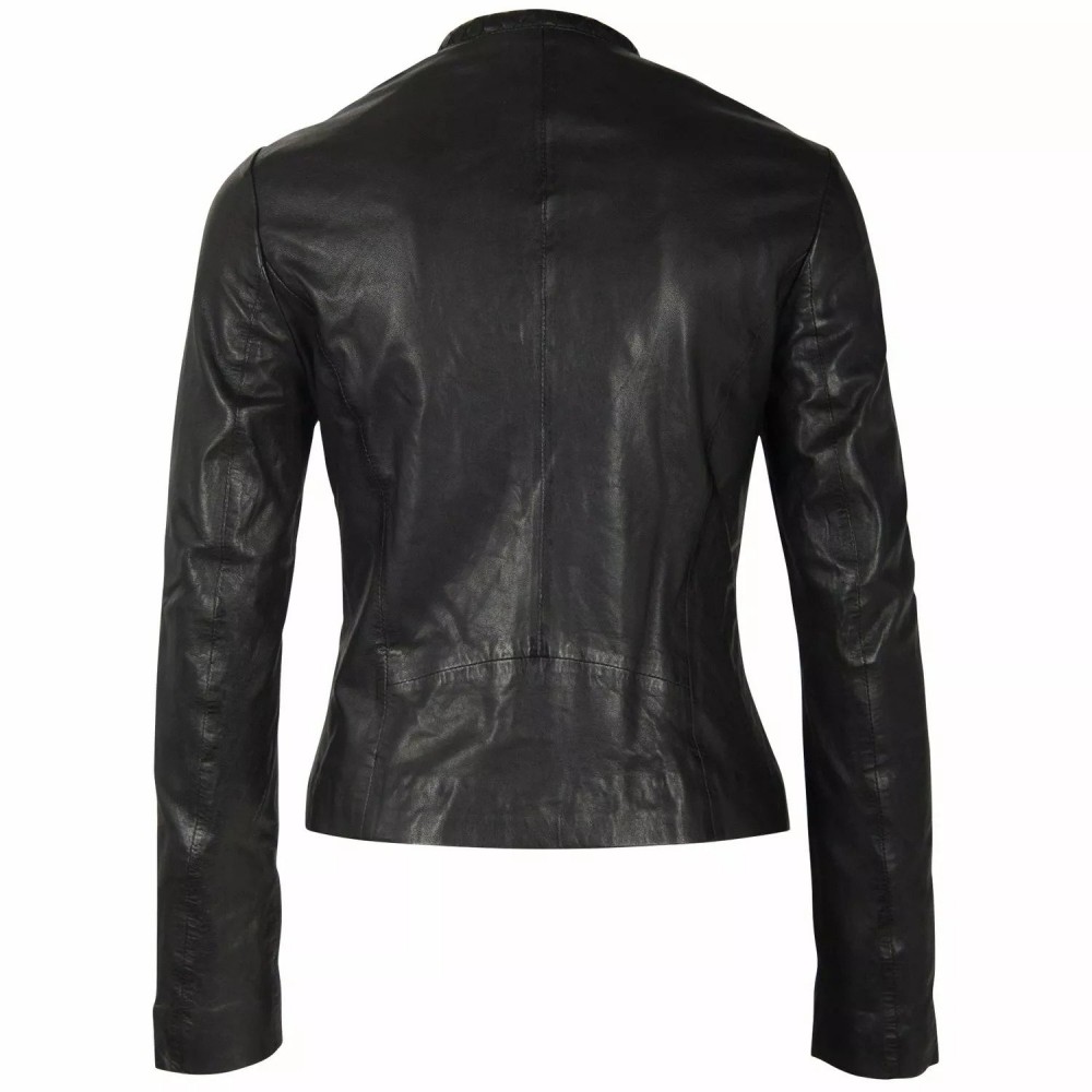 Geaca de Piele Dama Gipsy Neagra GWZai S22 LASTAV Geaca de Piele Dama Gipsy Neagra GWZai S22 LASTAV - readytowear.ro