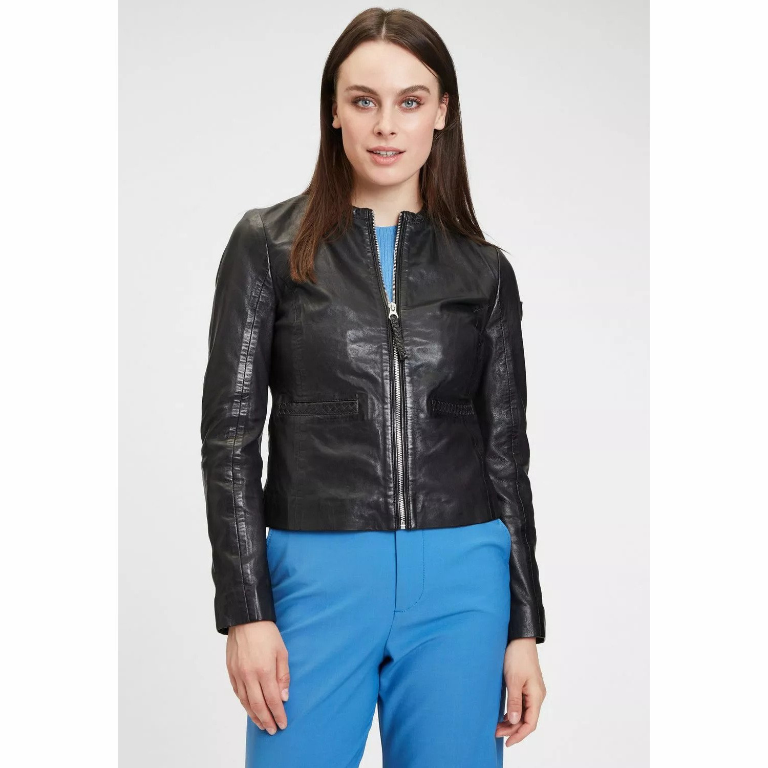 Geaca de Piele Dama Gipsy Neagra GWZai S22 LASTAV – IMBRACAMINTE