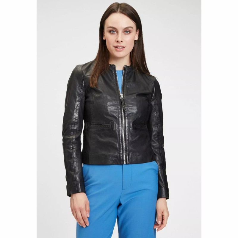 Geaca de Piele Dama Gipsy Neagra GWZai S22 LASTAV – IMBRACAMINTE