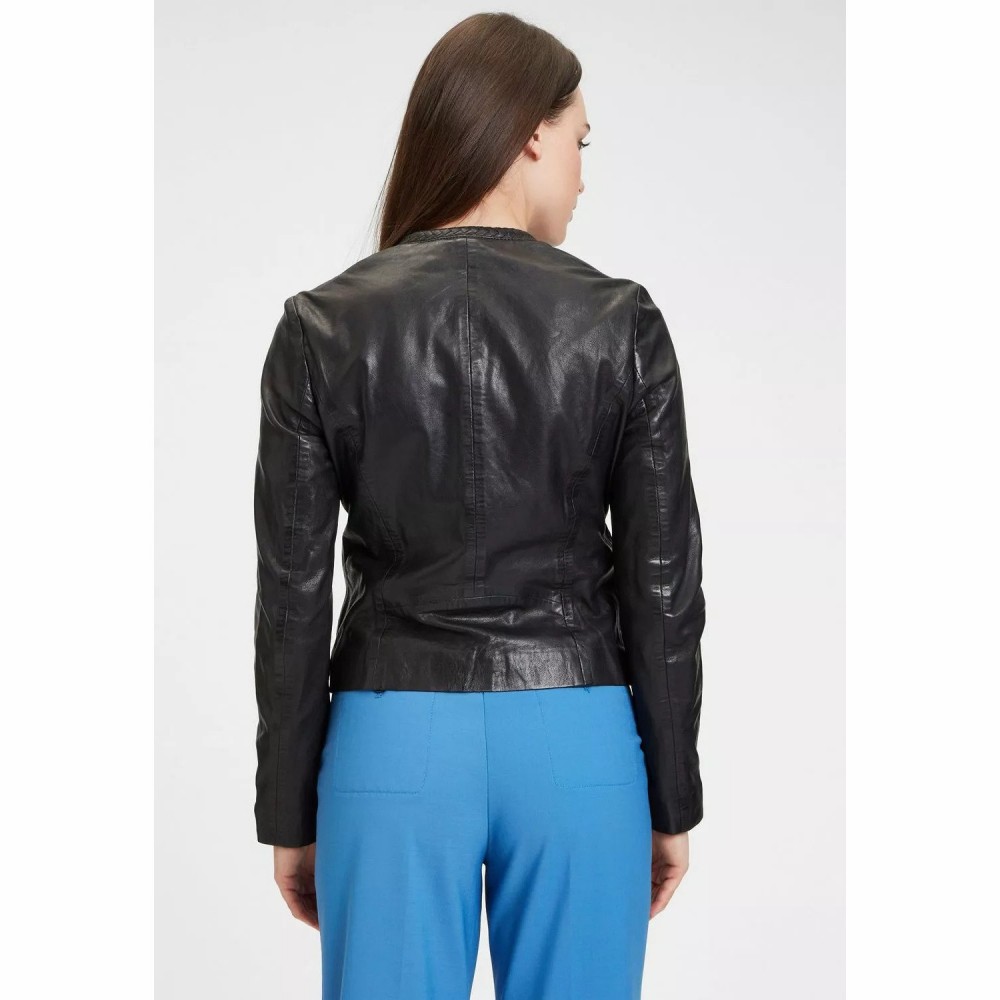 Geaca de Piele Dama Gipsy Neagra GWZai S22 LASTAV Geaca de Piele Dama Gipsy Neagra GWZai S22 LASTAV - readytowear.ro